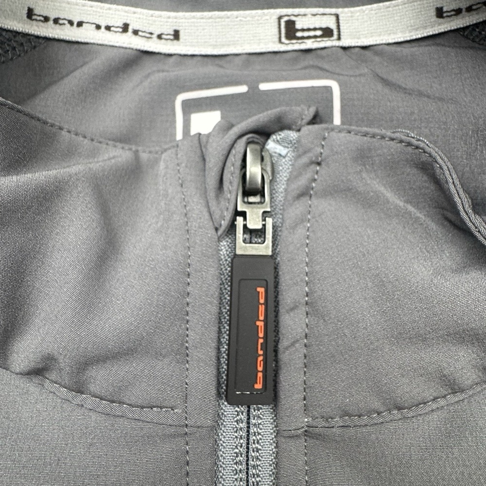 Banded 1/4 Zip Pullover Long Sleeve Size 2XL Gray Hunting Fishing - Picture 3 of 16
